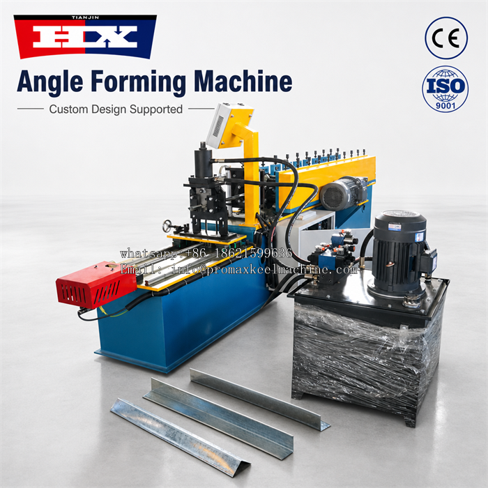 Metal wall angle roll forming machine